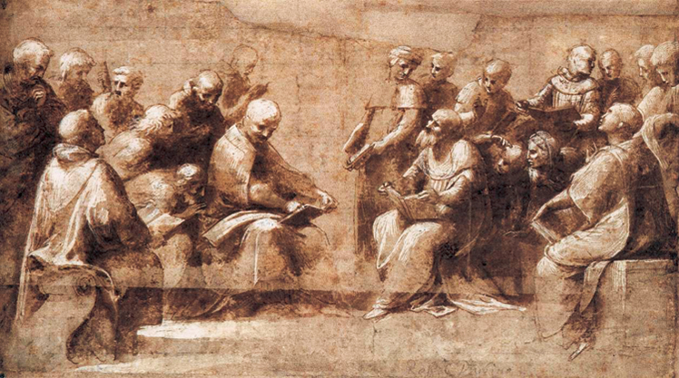   拉斐尔·桑西  Raffaello Santi  ——素描作品 (60)